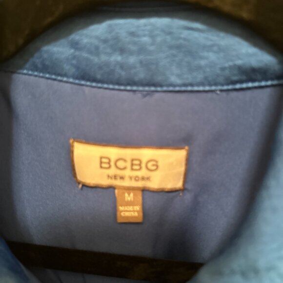 BCBG Royal Blue Collared Button Front Dress – Size M - Picture 6 of 8